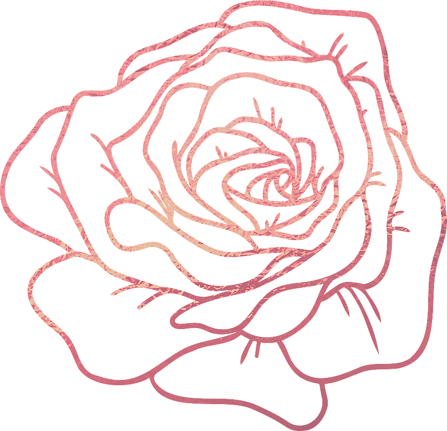 Static Rose Gold Rose Flower